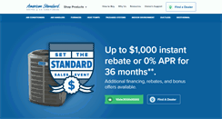 Desktop Screenshot of americanstandardair.com
